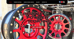 Desktop Screenshot of ablazepowdercoating.com